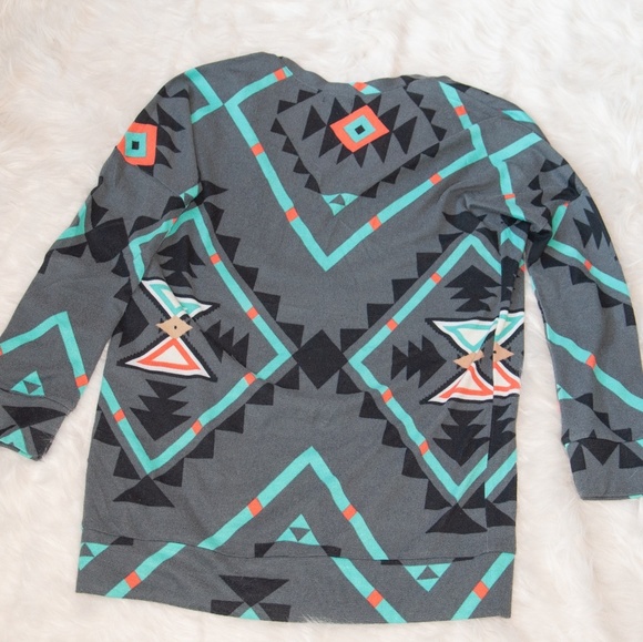 Aztec printed cardigan - Picture 2 of 5